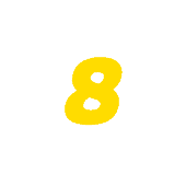 Zahlenstern weiß 8@2x